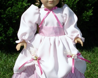 18 Inch Doll Clothes - Flower Girl Pink Wedding Gown made by Jane Ellen to fit 18 inch dolls