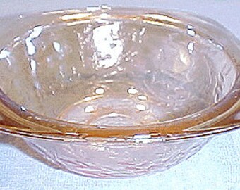 Floragold by Jeannette 40s 50s 60s Glassware Iridized  Bowl, 4 in.