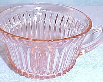 Queen Mary Pink Depression Glass Cup