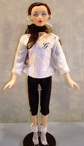 dolls clothe purple sweater For Tonner Tyler 16" doll Franklin Dolls tonner doll 