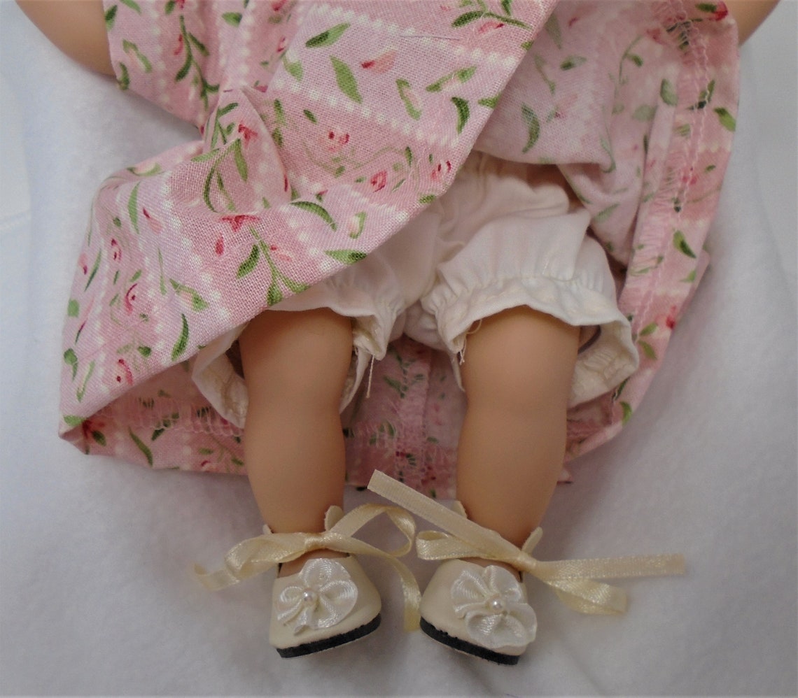 8 Inch Doll Clothes Pink Floral and Stripe Dress Headband Etsy
