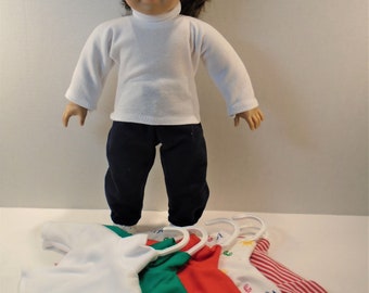 18 Inch Doll Clothes - Boys or Girls Turtleneck Assorted Colors handmade by Jane Ellen to fit 18 inch dolls