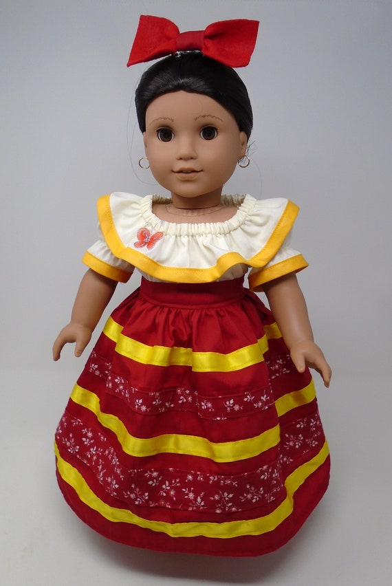Toys Dresses Fiesta skirt and camisa for 18 Doll Dolls & Action Figures ...