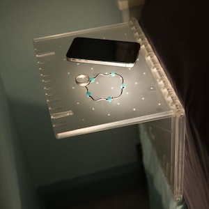 Urban Shelf floating nightstand for iPhone - Doubles as an iPad, Kindle, NOOK, tablet stand for tables, counters, laps & airplane trays