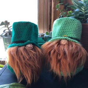 Crochet leprechaun gnomes