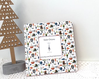 Fishing Gear Decoupage 8 x 8 Picture Frame Gift for Father's Day