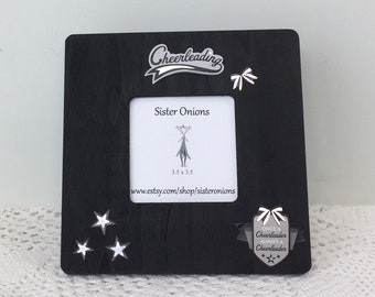 Once a Cheerleader Embellished Picture Frame Cheerleader Picture Frame Cheering Gifts for Cheering Sports Picture Frame