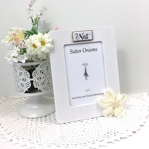 Our Nest Picture Frame: Farmhouse Style 4x6 Embellished Decor