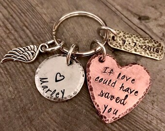 If love could have saved you - Memorial - Angel - Jewelry - Hand Stamped - Remembrance - Personalized Jewelry- Key Chain - Bereavement