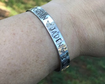 Hand Stamped, Bracelet, Personalized Jewelry, Stamped Bracelet, Custom Personalized, Personalized Gift, Hand Stamped Bracelet, Gifts for her