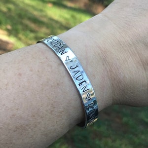 Hand Stamped, Bracelet, Personalized Jewelry, Stamped Bracelet, Custom Personalized, Personalized Gift, Hand Stamped Bracelet, Gifts for her