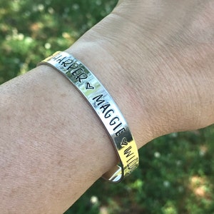 Hand Stamped, Personalized Bracelet, Custom Bracelets, Stamped Bracelet, Quote, Personalized Jewelry, Gifts for her, Bracelet Cuff