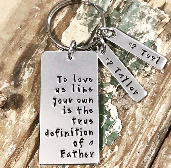 Step shop dad keychain
