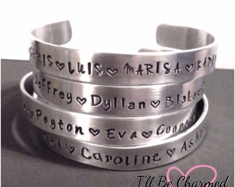 Hand Stamped, Personalized Bracelet, Custom Bracelets, Stamped Bracelet, Quote, Personalized Jewelry, Gifts for her, Bracelet Cuff