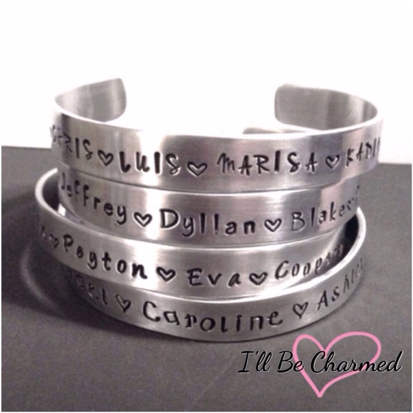 Hand Stamped, Personalized Bracelet, Custom Bracelets, Stamped Bracelet, Quote, Personalized Jewelry, Gifts for her, Bracelet Cuff