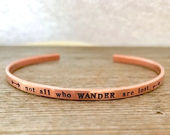 Manrtra Bracelet, Skinny Bracelet, Personalized Bracelet, Hand Stamped, Cuff, Quote, Personalized Stamped Bracelet, Mothers Day Gift