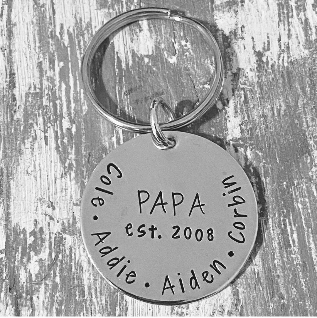 Daddy, Dad, Papa Grandpa Mom Est. Date With 3 Arrow and a Tag for Name ...