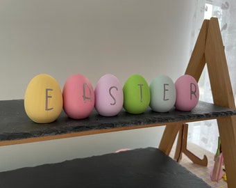 Easter Tiered Tray Decor, Pastel Easter Sign, Easter Eggs Sign, Spring Decor