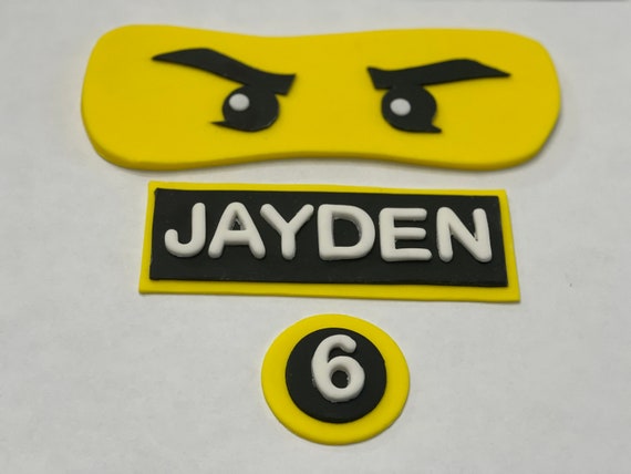 7" Fondant Ninja inspired topper set Il_570xn