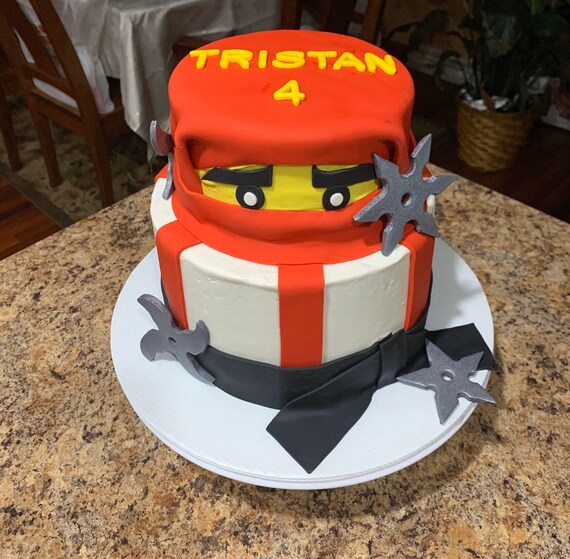 Fondant Ninja cake toppers -ninja stars Il_570xn