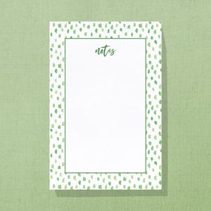 Green Dots Notepad
