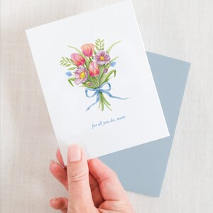 Bouquet for Mom Mother&#39;s Day Greeting Card
