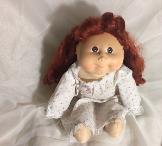 Cabbage Pack Kids Vintage Doll 1983 Coleco Hasbro Plastic Head Etsy