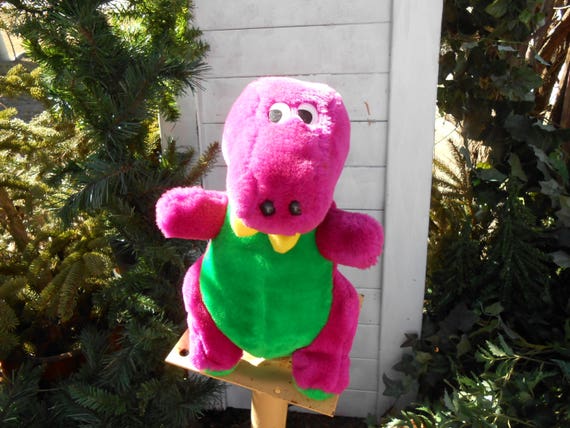 Barney Plush Stuffed Toy Vintage By Gofa 12 Etsy