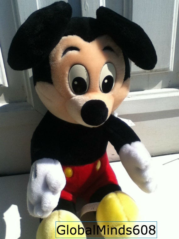 retro mickey mouse plush