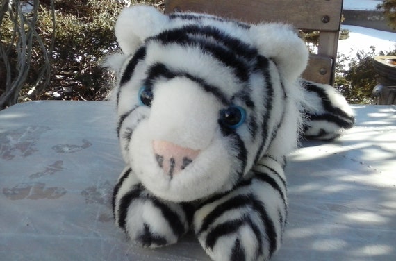 white siberian tiger stuffed animal