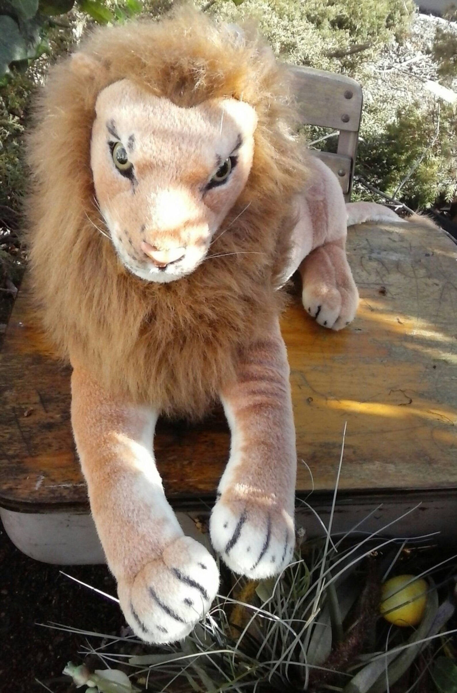 Vintage Plush Lion _adult male African lion plush stuffed Etsy
