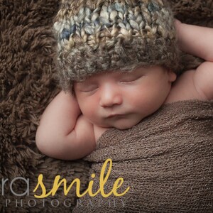 Newborn Photo Prop Set: Mocha Knit Wrap w/Free Headband for Newborn Photo Shoot, Maternity Wrap, Newborn Wrap, Newborn Prop, Infant Photo
