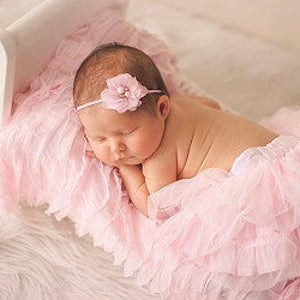 Baby Pink Ruffled Layering Piece for Newborn Photo Shoot, 12 Colors, Infant Wrap, Newborn Wrap, Infant Photo Prop, Newborn Photo Prop,  Wrap