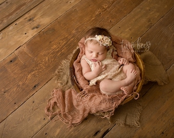 Newborn Photo Prop: Burlap Layering Mini Blanket for Newborn Photo Shoot, Newborn Photography, Infant Photography, Infant Photo Prop