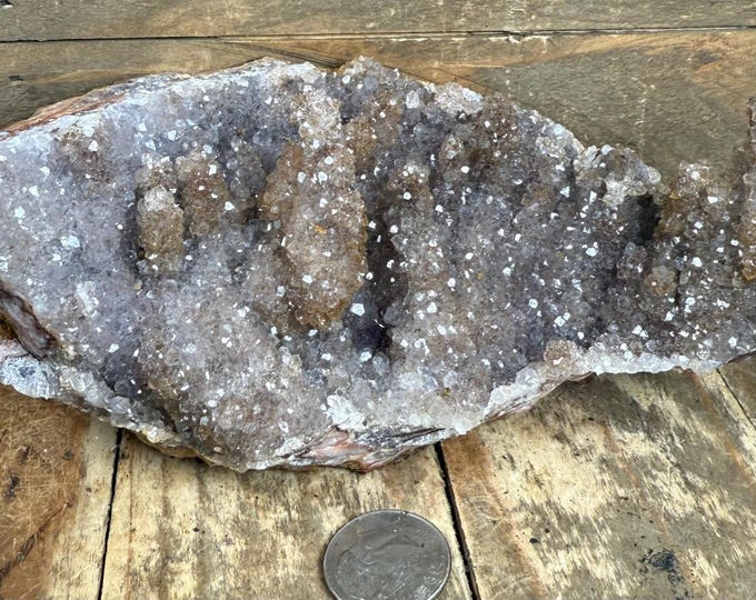 Moroccan Amethyst Specimen – Natural Purple Amethyst Crystal Cluster, Raw Druzy Amethyst from Morocco, Healing Crystal , 20