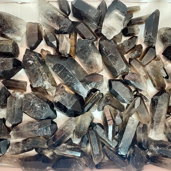 1 lbs Smoky Quartz  points   Crystal  Metaphysical Healing, Grid Work, Smoky Quartz Crystal Raw Gemstone , Smoky Quartz cluster