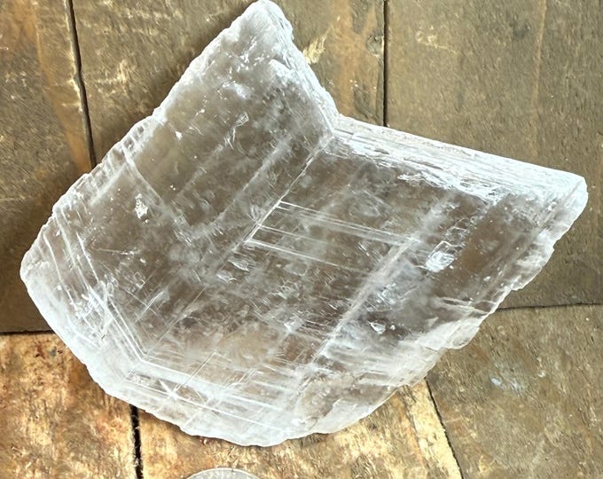 Raw Selenite Crystals – Natural Satin Spar Selenite from Mexico | Cleansing & Healing Crystal Wands bflat2