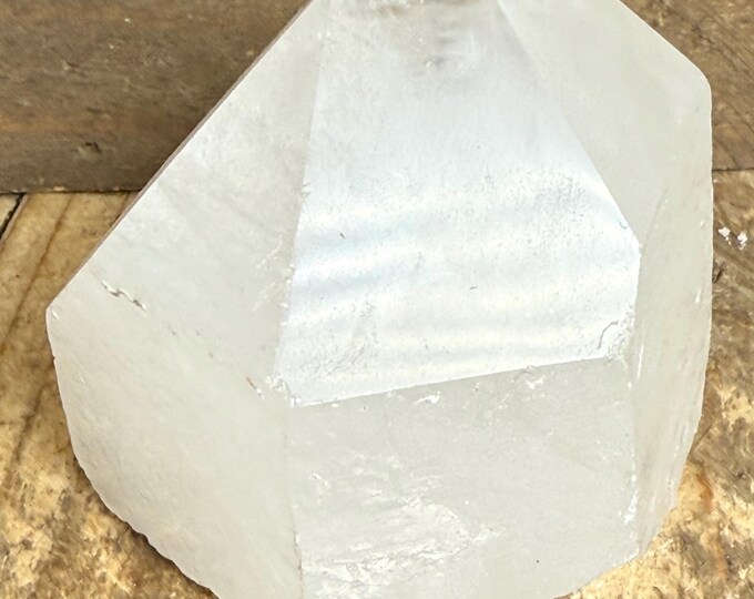 Polished top Quartz Point cut base quartz crystal point minor imperfections, Quartz point crystal ,Clear Quartz Tower,,  ROW2-1