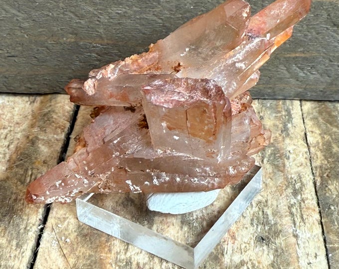 Red Dragon Quartz – Hematite Coated Red Phantom Quartz Crystal | Natural Raw Crystal, Display Specimen, ccc3