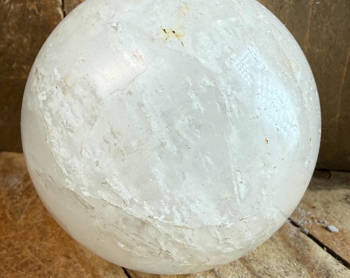 QUARTZ Sphere Natural Stone ,  Quartz Crystal Sphere  Clear Quartz Crystal natural stone at may have pits and cracks 65mm