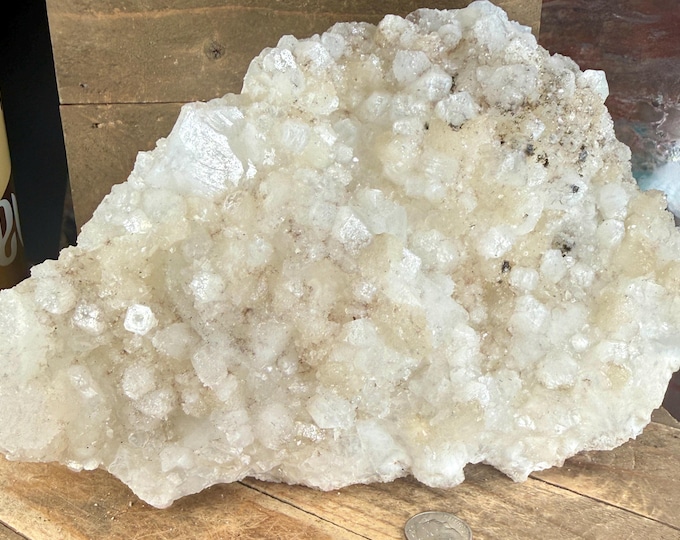 Zeolite Crystal Cluster  | Natural Mineral Specimen | Handpicked Zeolite | Collector Piece ,Home Decor 8 inch