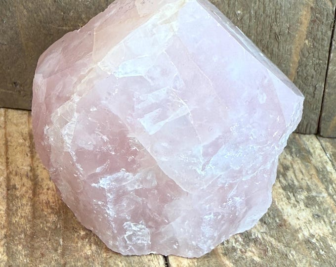 Natural Rose Quartz Point – Polished Crystal Specimen from Brazil | Elegant Mineral Decor & Collector’s Piece 38