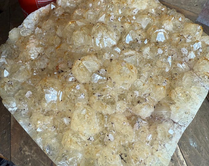 Polished Citrine Druzy Crystal Cluster – Mountainous Display Specimen | Natural Citrine Quartz for Healing, Decor, Collection ,displayone-1