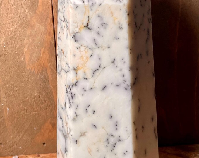 Agate Point Tower Hand Carved Crystal  agate Point Tower Specimen has imperfections 34
