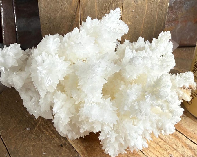 Aragonite Crystal Cluster from Mexico – Raw  Stone Décor, Rare Mineral Specimen,  7.5 inch
