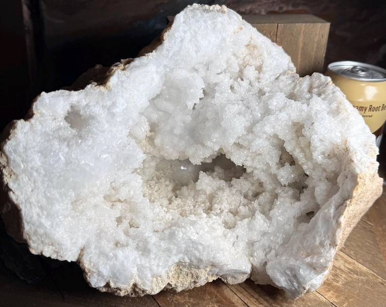 Large Moroccan Crystal Geode: Sparkly Calcite Crystals, 10 Inches 11.7 ...