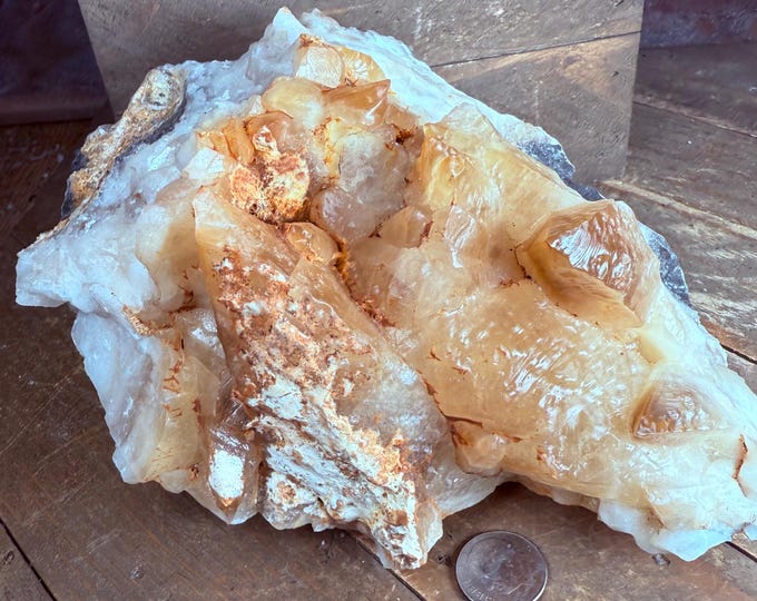 big Beautiful Dogtooth Calcite Crystal Point Cluster, Morocco, Gorgeous rr1