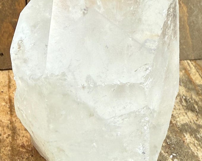 Polished top Quartz Point cut base quartz crystal point minor imperfections, Quartz point crystal ,Clear Quartz Tower,,  ROW2-1