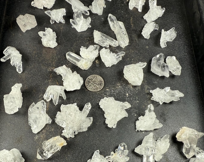 one Small Quartz Crystal Cluster – Hand-Selected  Specimen from Brazil