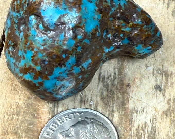 Hubei Turquoise Nugget: Raw Crystal for Jewelry & Collecting (35mm)